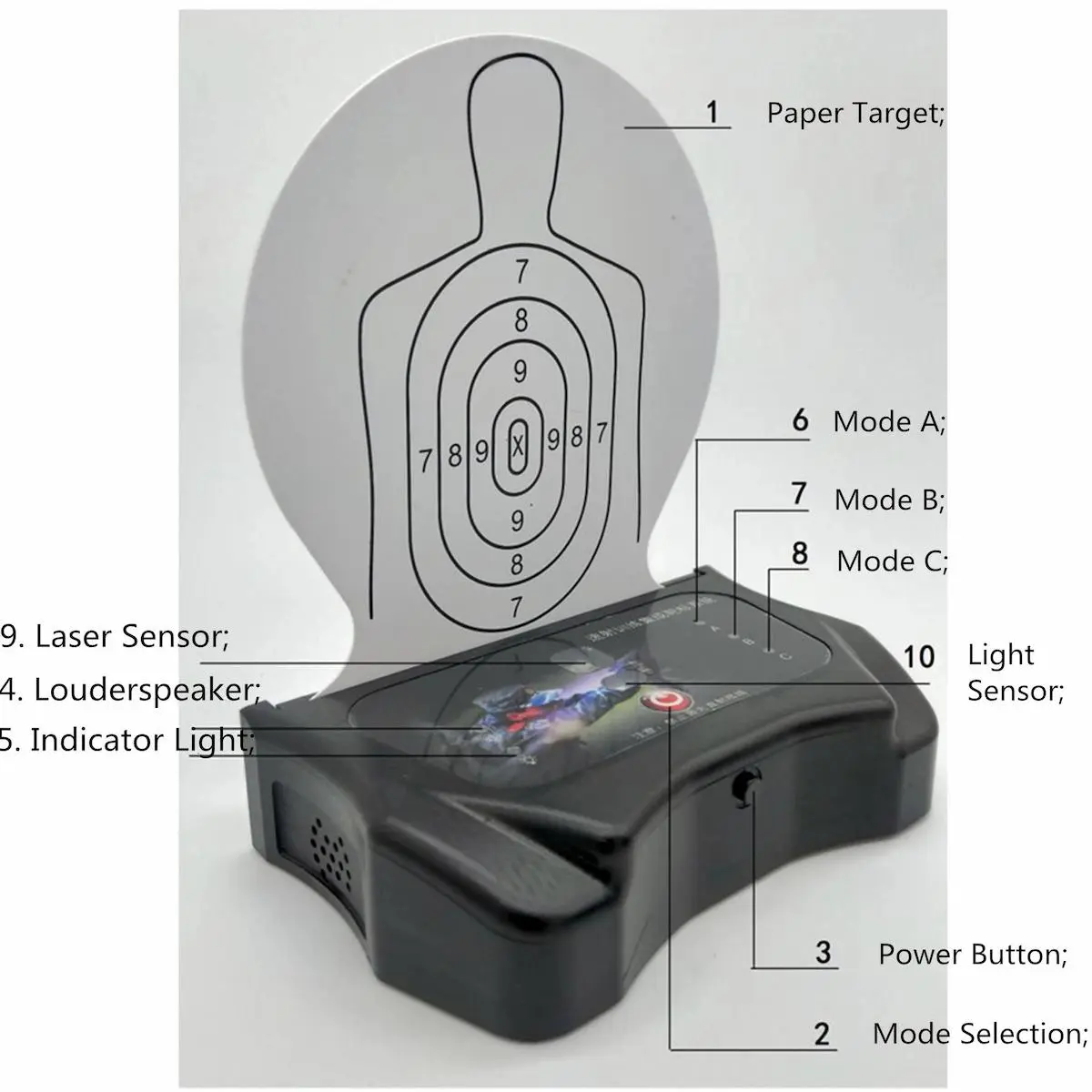 multiple target training with laser