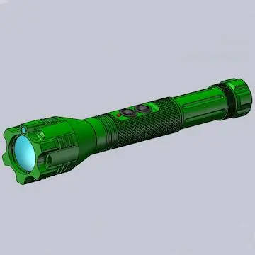 Illuminateur LED portable avec faisceau parallèle vert avec pointeur laser vert pour l'éclairage de la zone sombre