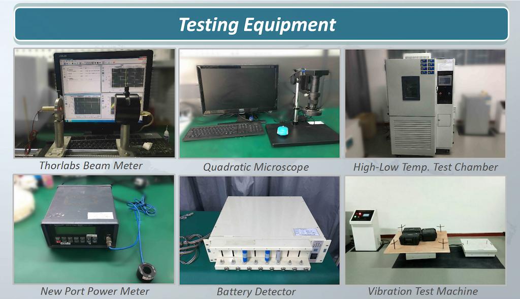  Equipement de test de modules laser 